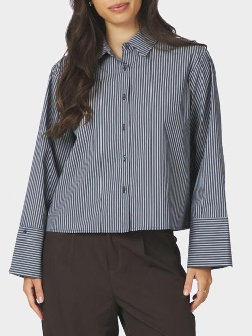 Jaylin stripe shirt dk navy 