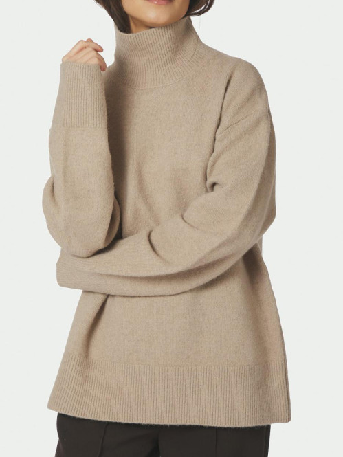 Jen knit blouse warm grey 