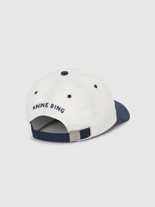Jeremy baseball cap ivory navy 