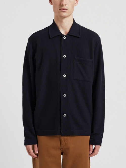 Jorn double face overshirt dk navy 