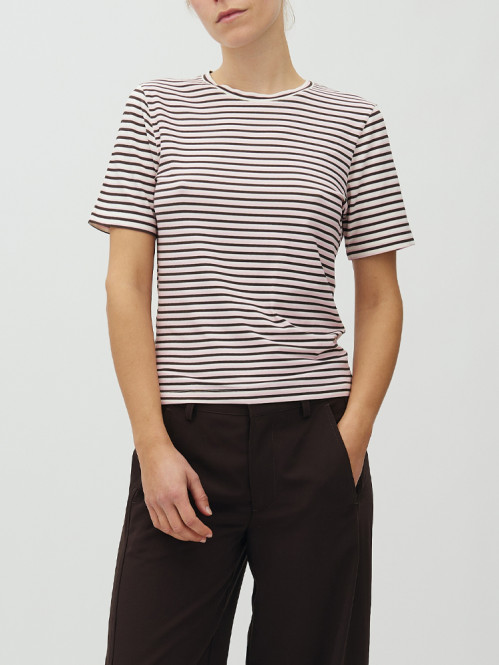 Julie-m gg t-shirt multi stripe java blossom 