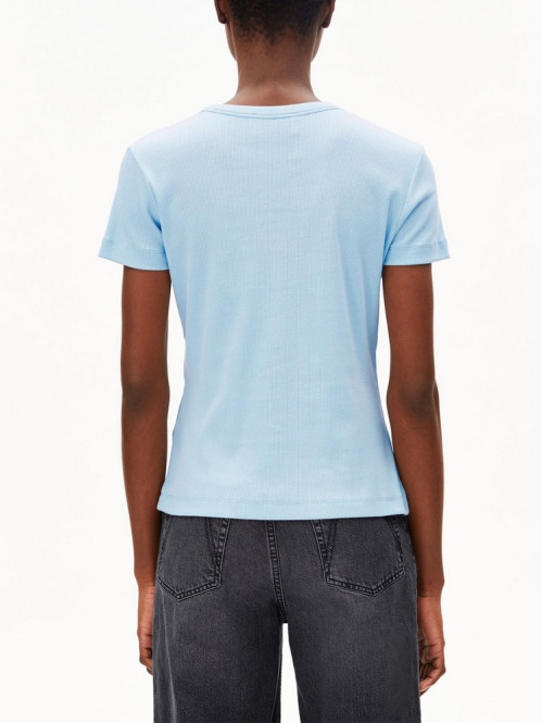 Kardaa rib t-shirt blue glow S