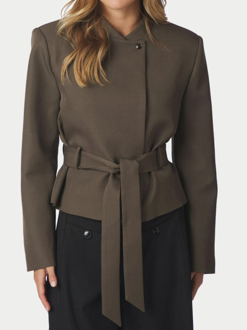 Kaylin structure blazer dusty brown M