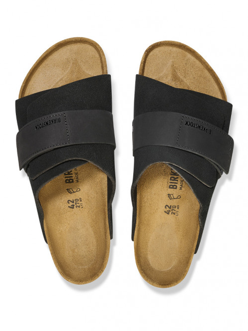 Kyoto nubuck suede sandals black 