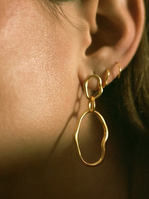 Lake twirl earring gold 