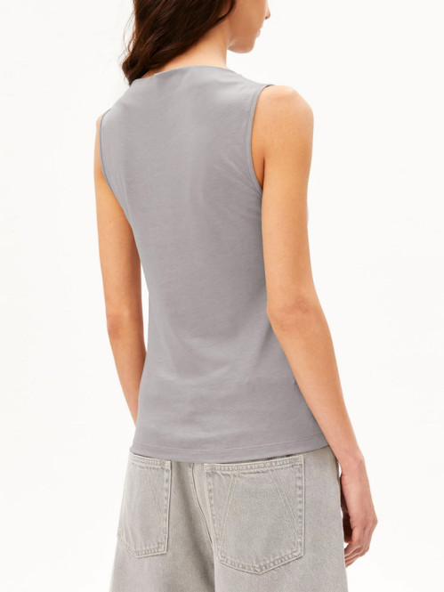 Pointelle top silver mel M