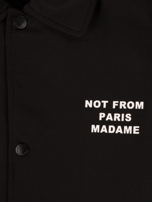 La veste slogan black 