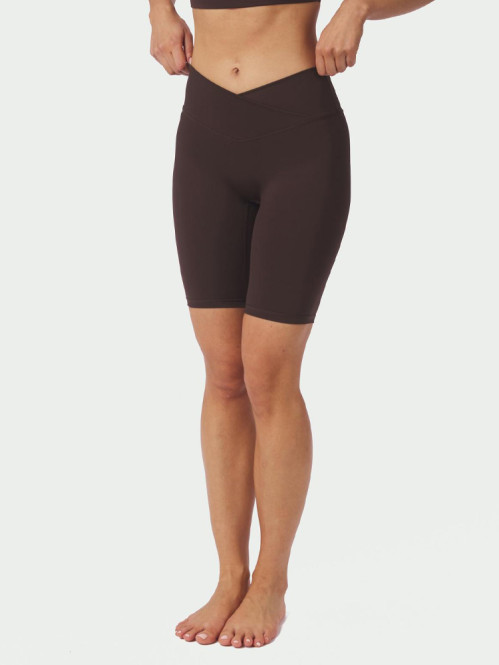 Lea wrap shorts chocolate M