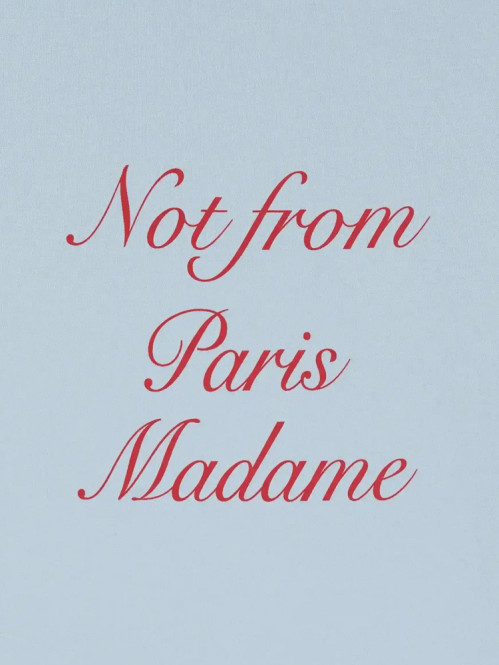 Le t-shirt slogan calligraphy lt blue 