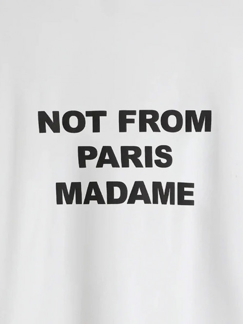 Le t-shirt slogan optic white L