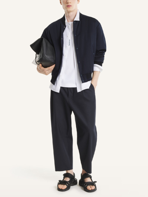 Light teddy blouson classic navy 