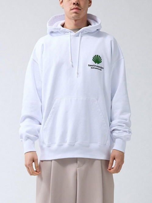 Logo hoodie white 