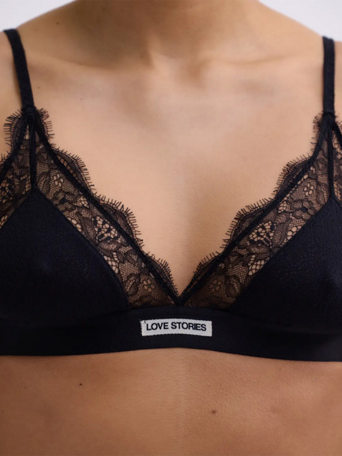 Love lace bra blk 