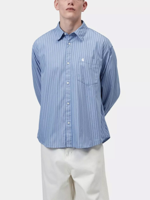LS Keene shirt curacao stripe L