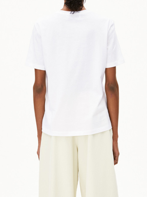 Lualaa flower t-shirt wht multi 