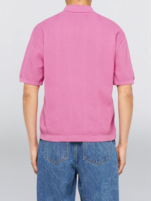 Luis buttoned polo pink 