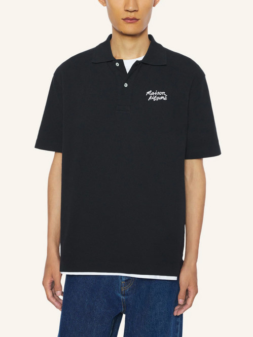 Maison Kitsuné polo shirt black 