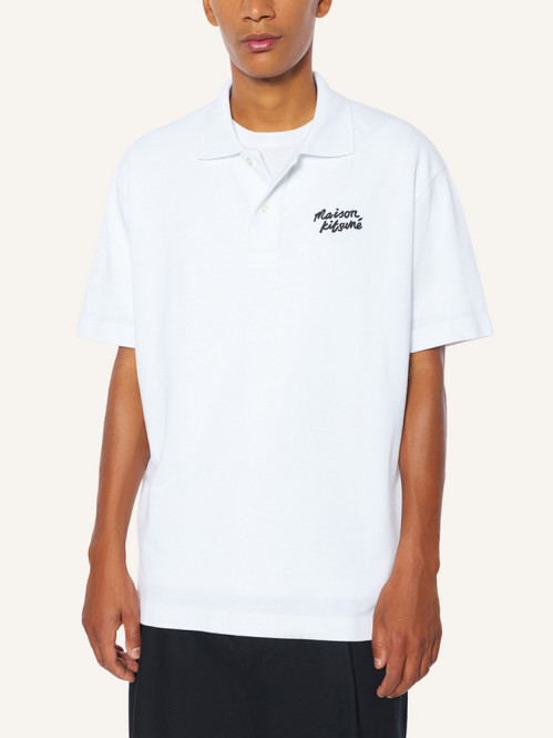 Maison Kitsuné polo shirt white 