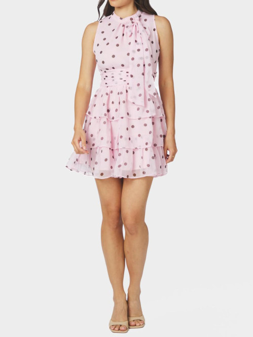 May big dot dress light pink 