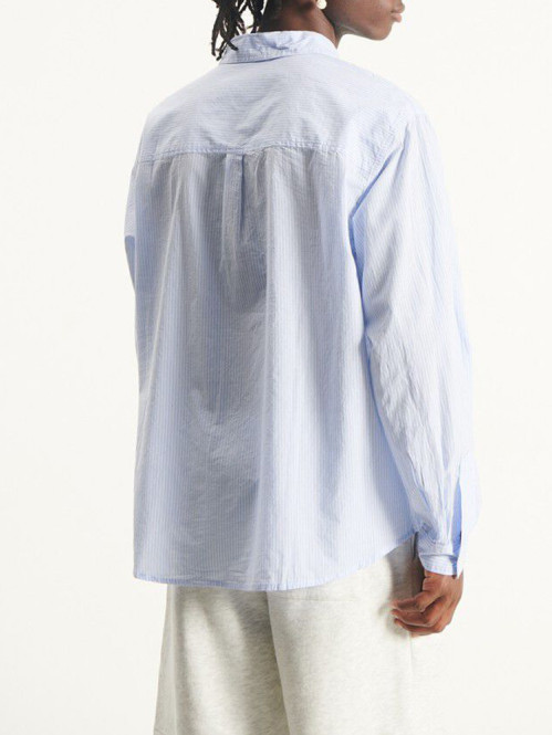 Melu 06a shirt rayures bleues 