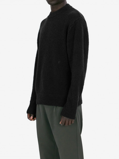 Mike knit soft cotton mix black 