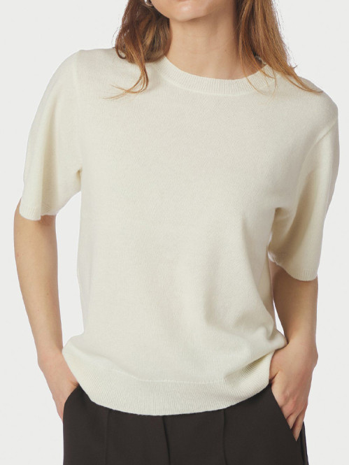 Missy knit tee creme S
