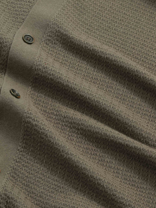 Nalo polo cardigan capers 