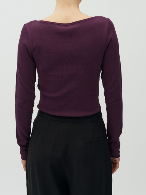 Nanlia-m evelyn t-shirt deep purple 