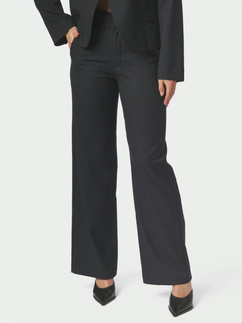 Nathalie slim pinstripe pants dk navy XS