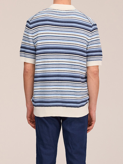 Nolan polo cardigan navy multi 