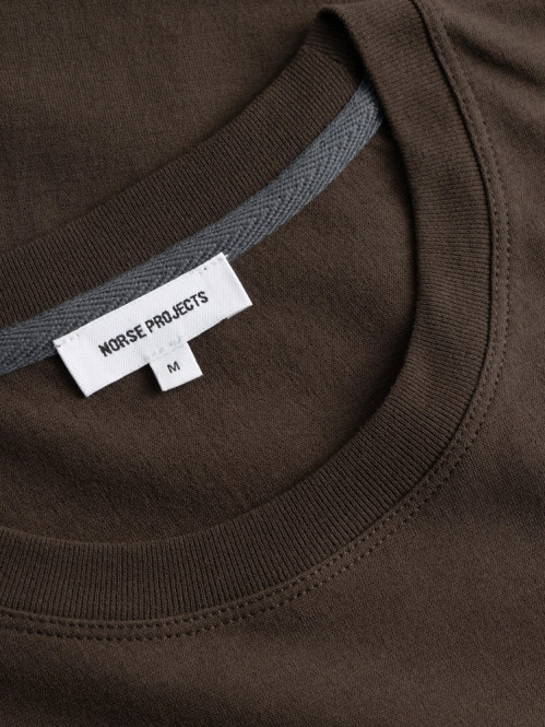 Nordborg cotton t-shirt brown 
