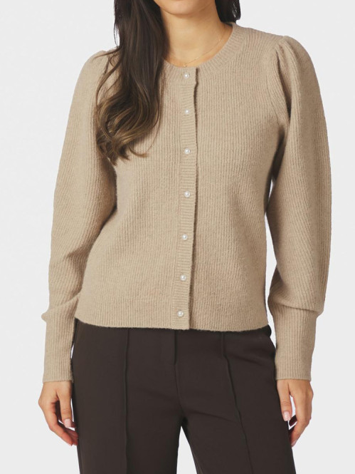 Nuna knit cardigan warm grey 
