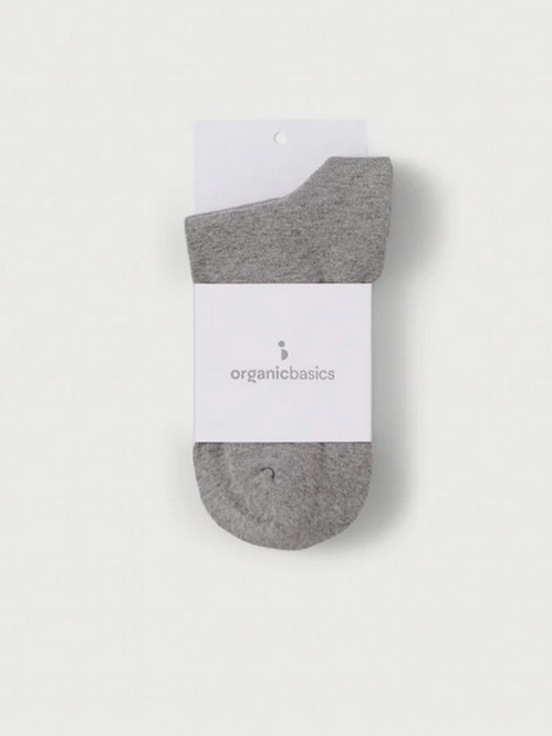 Organic cotton regular socks grey melange 