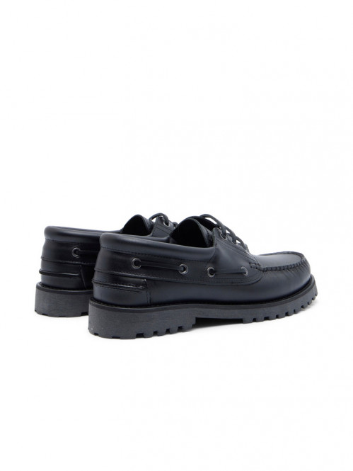 Ollie boat mokassin black 