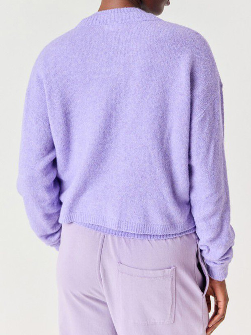 Oui 19a cardigan viola chine 