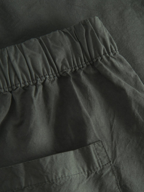 Per cotton tencel shorts blk olive 