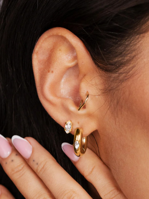 Phat glowy hoops gold 