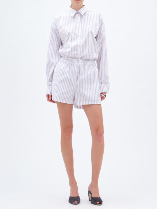 Poplin shorts cloud dancer 