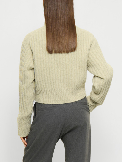 Pyrola pullover white moss 