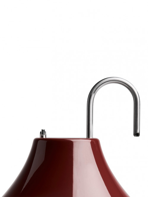 Mousqueton lamp iron red 