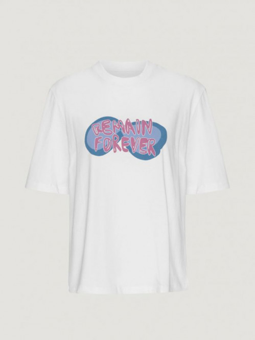 Organic jersey print t-shirt cashmere rose 