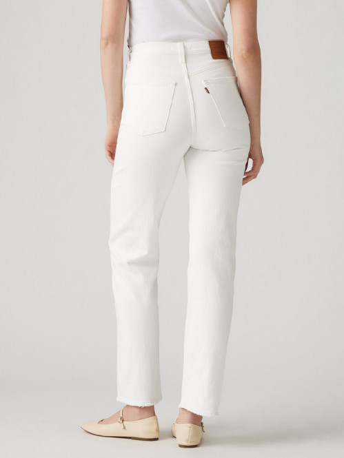 Ribcage straight ankle jeans cloud over 