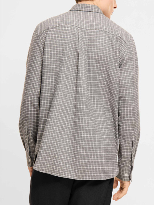 Rodrik shirt dk grey check 