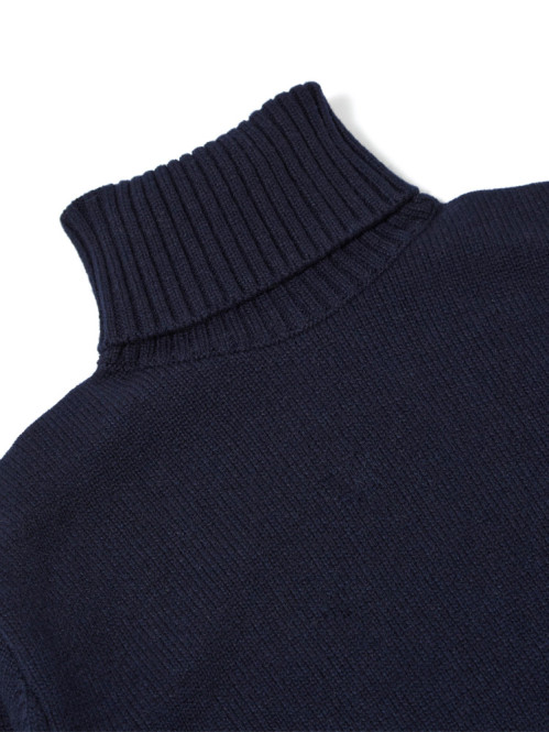 Roll neck pullover navy 
