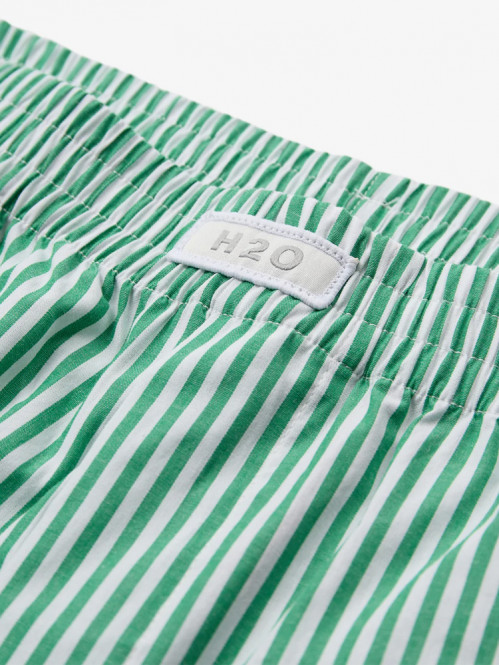 Ronne essential pajamas shorts green/wht S