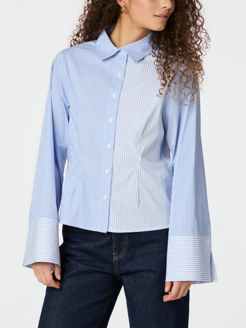 Rosa mix stripe shirt lt blue 