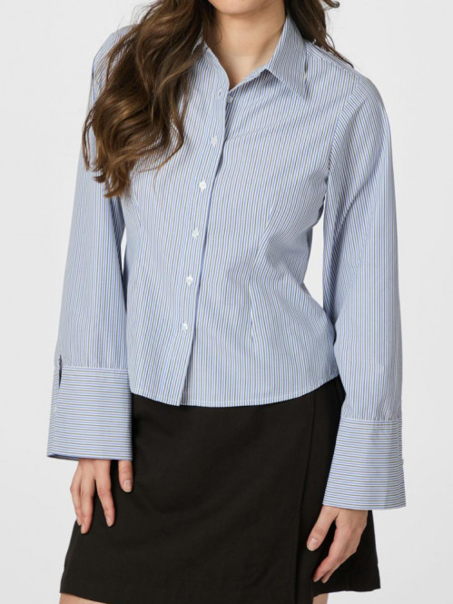 Rosa double stripe shirt light blue 