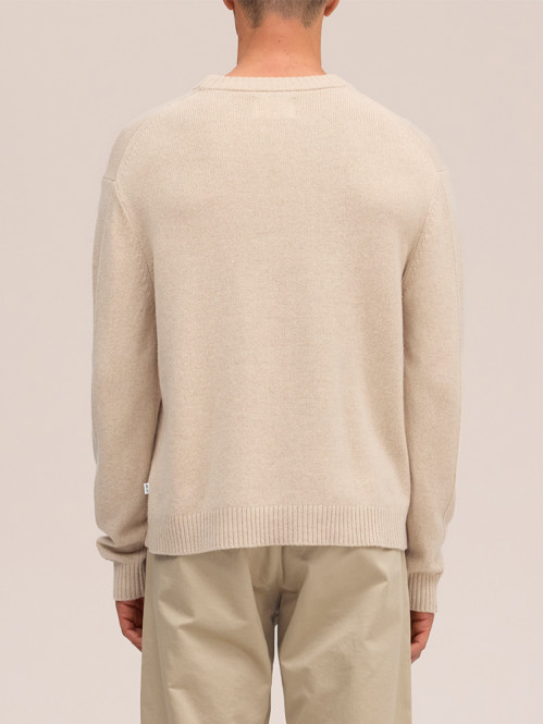 Russel crew neck pullover ecru 