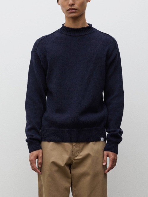 Sagvatnet wool roll neck dk navy 