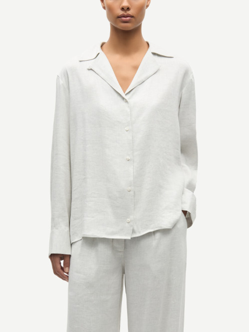 Saiben blouse light grey mel M